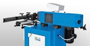 Pipe notching machines for tube ends and longitudinal grooving